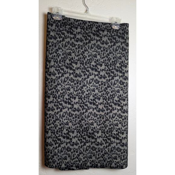 Kasper Straight Black Gold Leopard Print Size 18 Skirt Cocktail Knee Length - Picture 1 of 4